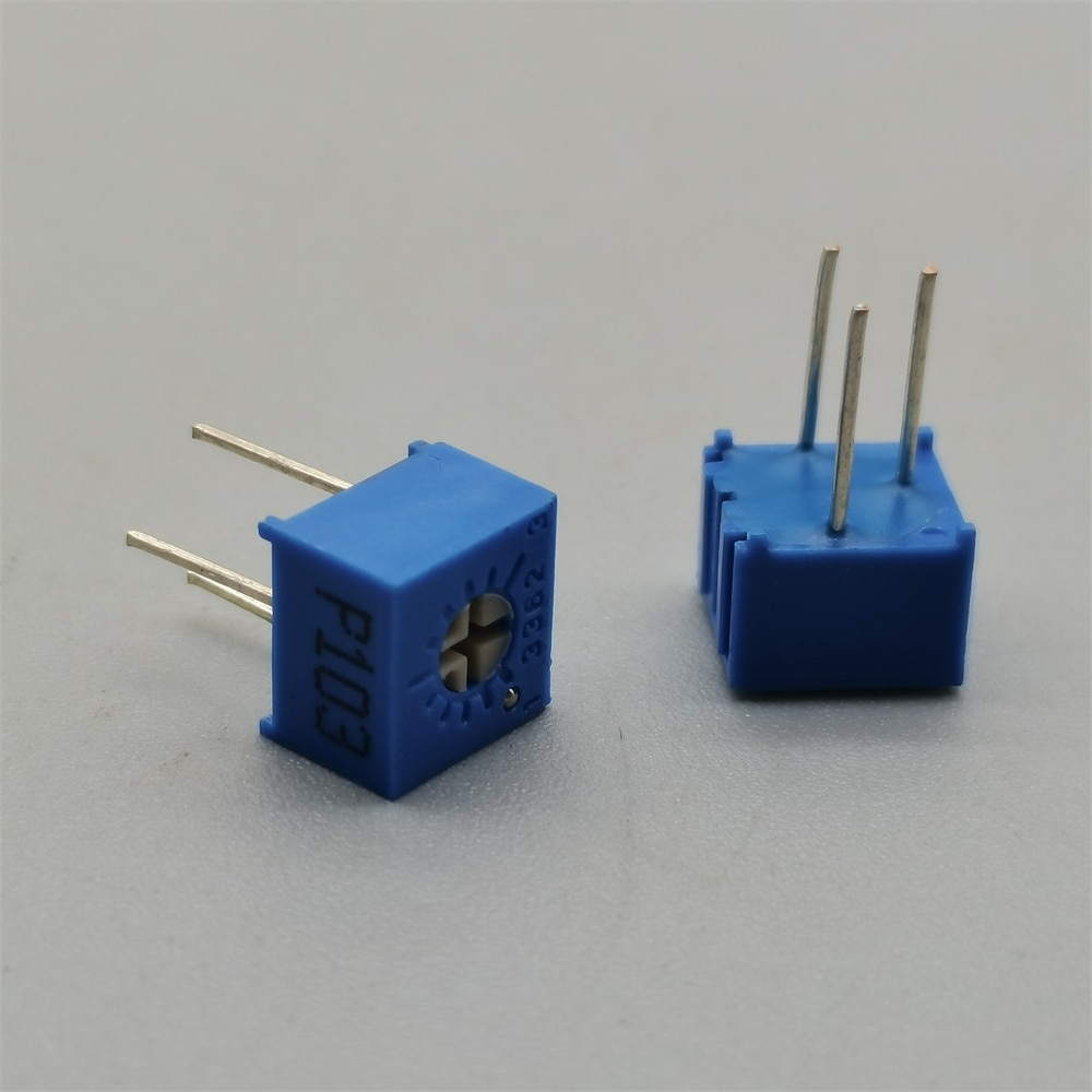 10pcs 3362P series resistance 101 201 501 102 202 502 103 Trimpo Trimmer Potentiometer 100 200 500R 1K 2K 5K 10K 20K 50K 100K