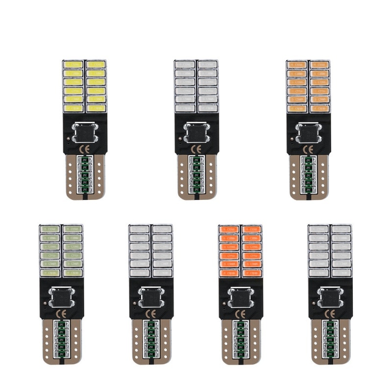 OEIN 1Pcs/ DAY Light Clearance Lights Reading Light W5W 194 T10 4014 24smd Additional Brake Lights LED Car Accessories