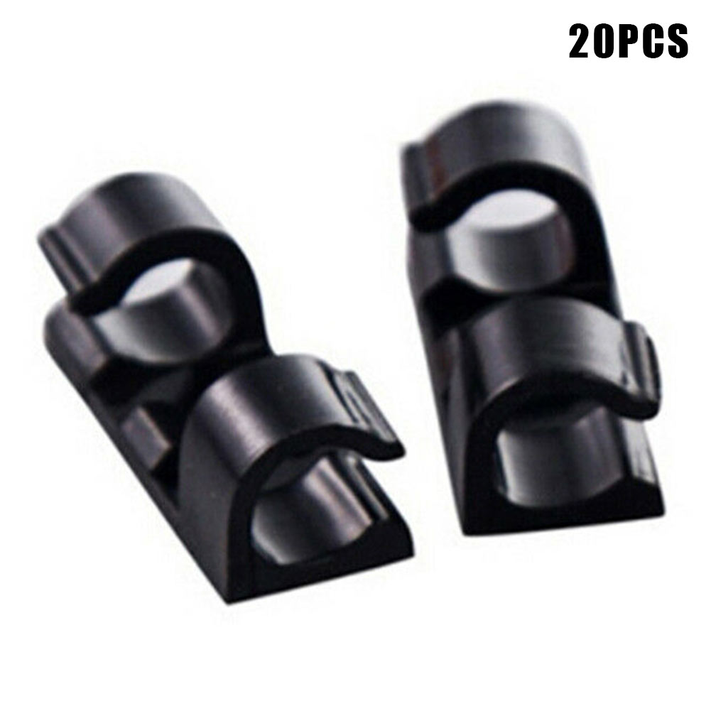 20Pcs Wire Storage Clips Buckle Securing Cable Clamp Data Line Finishing Organizer UY8