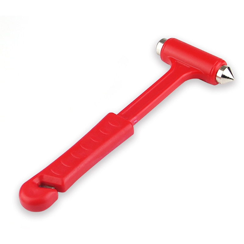 Car Two-in-one Hammer With Long Handle Solid Multifunctional Emergency Escape Window Breaker Life-saving Hammer