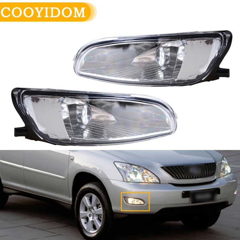 Fog Light LED Fog lamp Headlight Front Bumper flashing Headlights Foglights Driving Lamp for LEXUS RX300 RX330 RX350 2003-2008