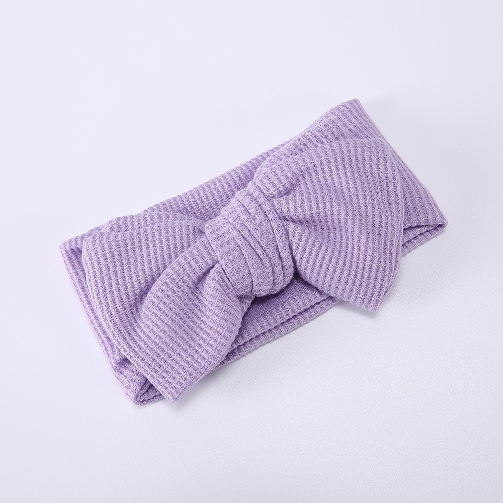 Autumn Winter Baby Oversized Bow Headband Children's Knitted And Knotted Headband Warm Hair Accessories