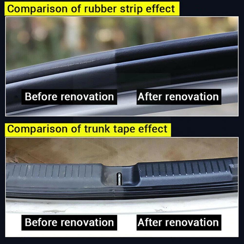30/50/100ml Car Interior Plastic Plastic Parts Wax Plastic Agent Retreading Paste Restore Renewed Coating Agent Maintenance G8y6