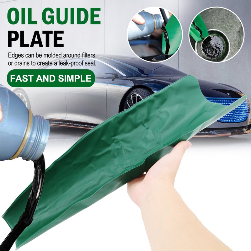 Foldable Car Funnel Oil Guide Plate Flexible Draining Tool Motorcycle Truck Auto Engine Oil Gasoline Filling Tools Accessories