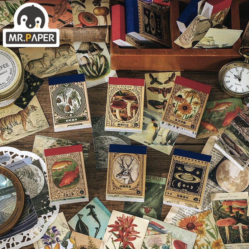 Mr.Paper 6 Design Time Love Series Washi Paper Sticker Book Photo Frame Sticker Creative Mini Decoration DIY Material Sticker