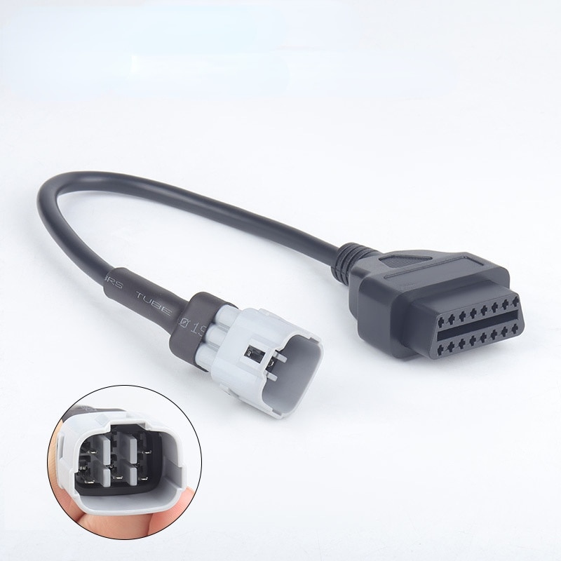 Motorcycle OBD2 OBD Diagnostic Tool Connector Adapter Plug 5PIN For Honda Suzuki Yamaha