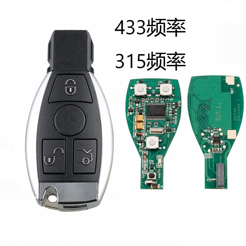 Xhorse VVDI BE Key Pro Improved Version and For Mercedes Benz Smart Key Shell 3 Button and Get 1 Free Token for VVDI MB Tool