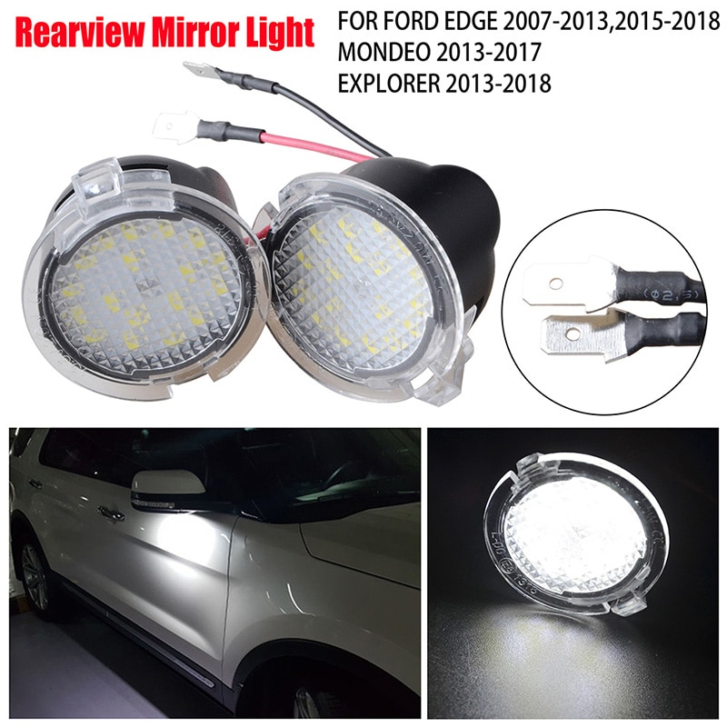 LED Side Rearview Mirror Light Bright White Indicator Lamp Fit For Fit For Edge Mondeo MK5 Fusion Explorer F150 Car Accessories