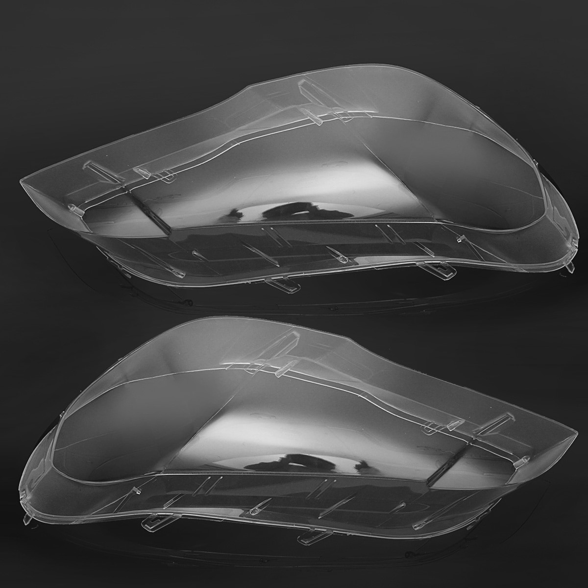 2PCS Car Front Headlight Headlamp Lamp Lens Cover For BMW X5 E70 2007-2013 Polycarbonate Front Head Light Lens Cover Shell