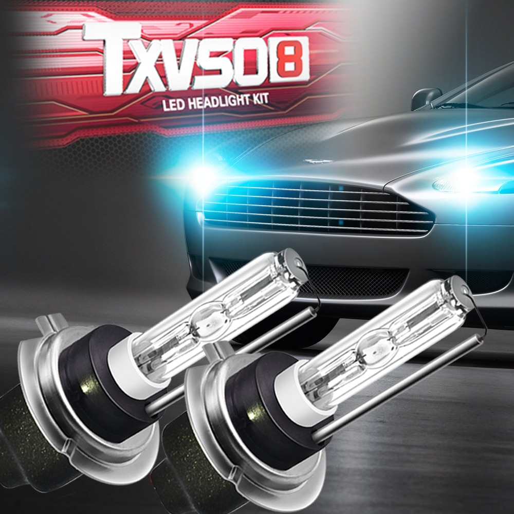 H7 Xenon Lamp Bulbs 55W Car Headlights 5000K 6000K 8000K 10000K 12000K Super Bright Increase Comfort Reduces Fatigue Safe Drive