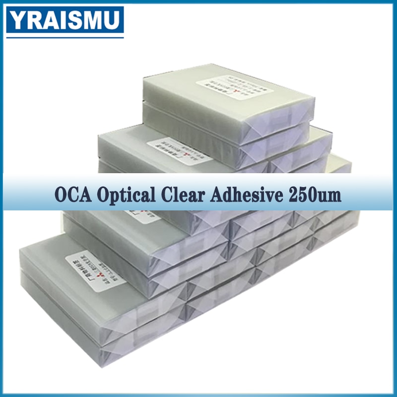 50pcs 250um OCA Clear Optical Adhesive for Samsung galaxy A70 A80 A90 A10s A20s A30s A40s LCD Touch Glass Lens Film OCA Glue