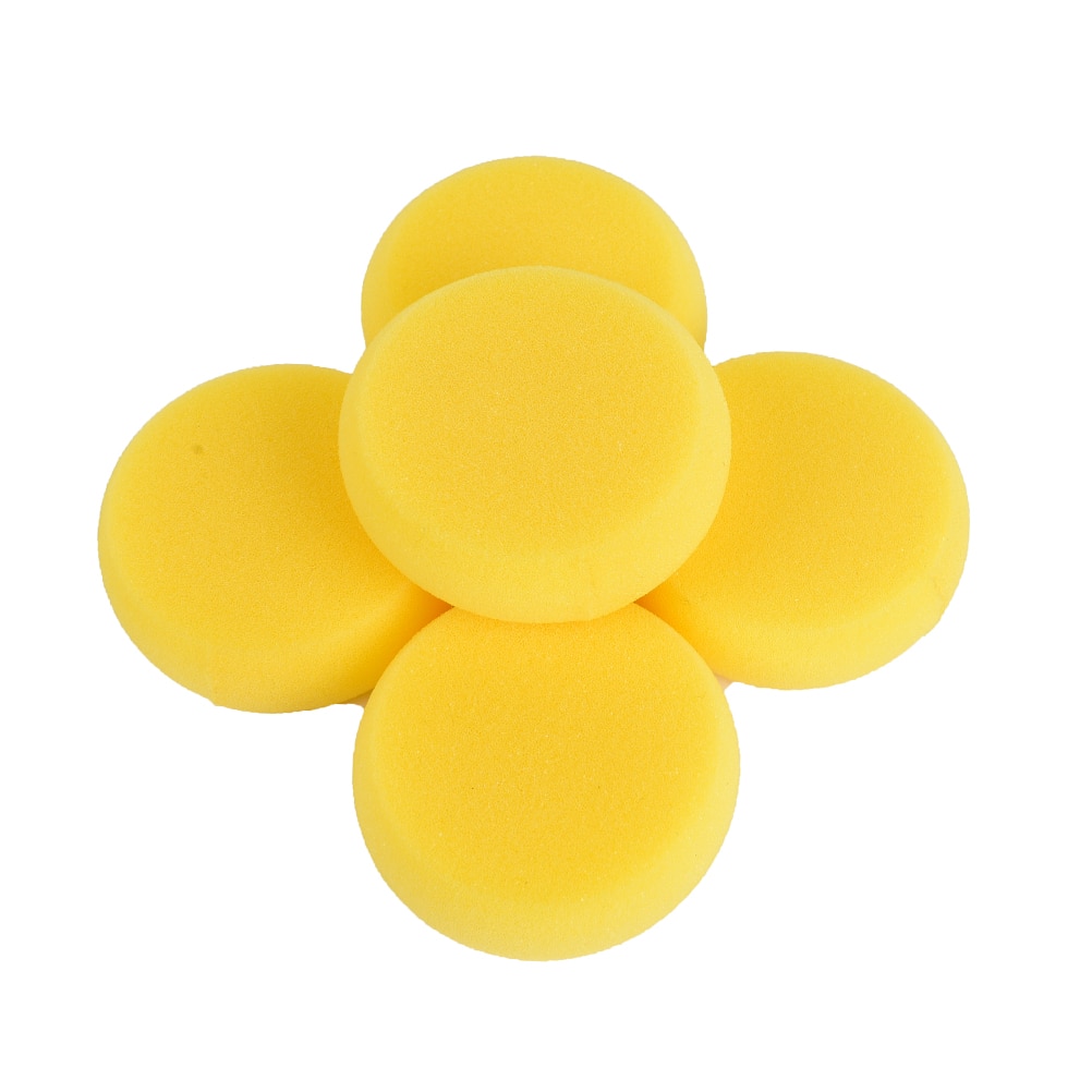 HOT 5pcs/lot Round Painting Sponge For Art Drawing Craft Clay Pottery Sculpture Cleaning Tool Painting Graffiti Sponge For Kids