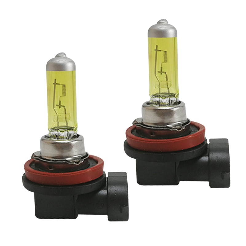 2Pcs H11 100W Auto Super White Halogen Bulb Fog Lights High Power Car Headlights Lamp Car Light Source Parking 5200K 12V