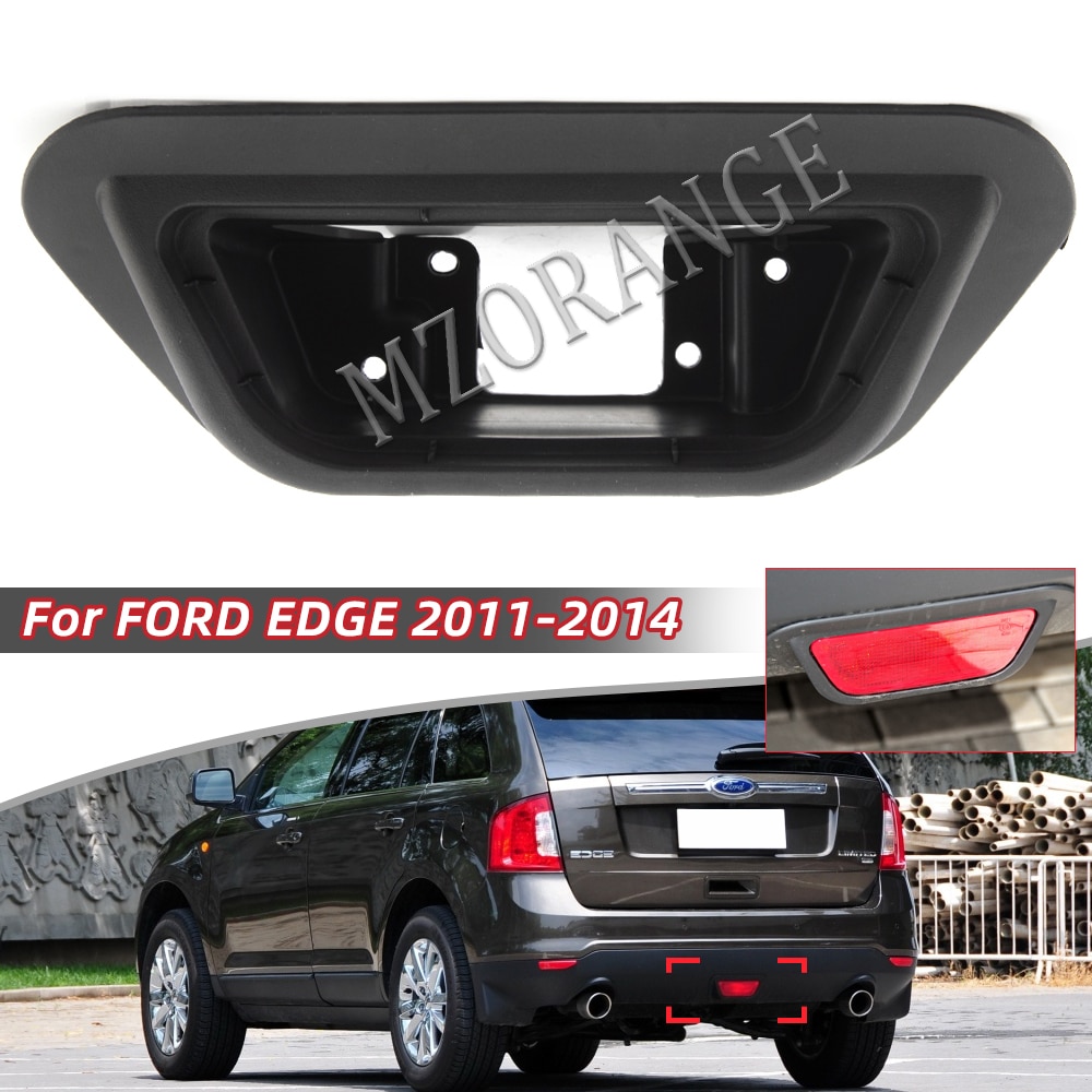 Rear Bumper Reflector Lamp Cover For Ford Edge 2011-2014 Middle Fog Light Rear Tail Brake Stop Lamp Car Accessories