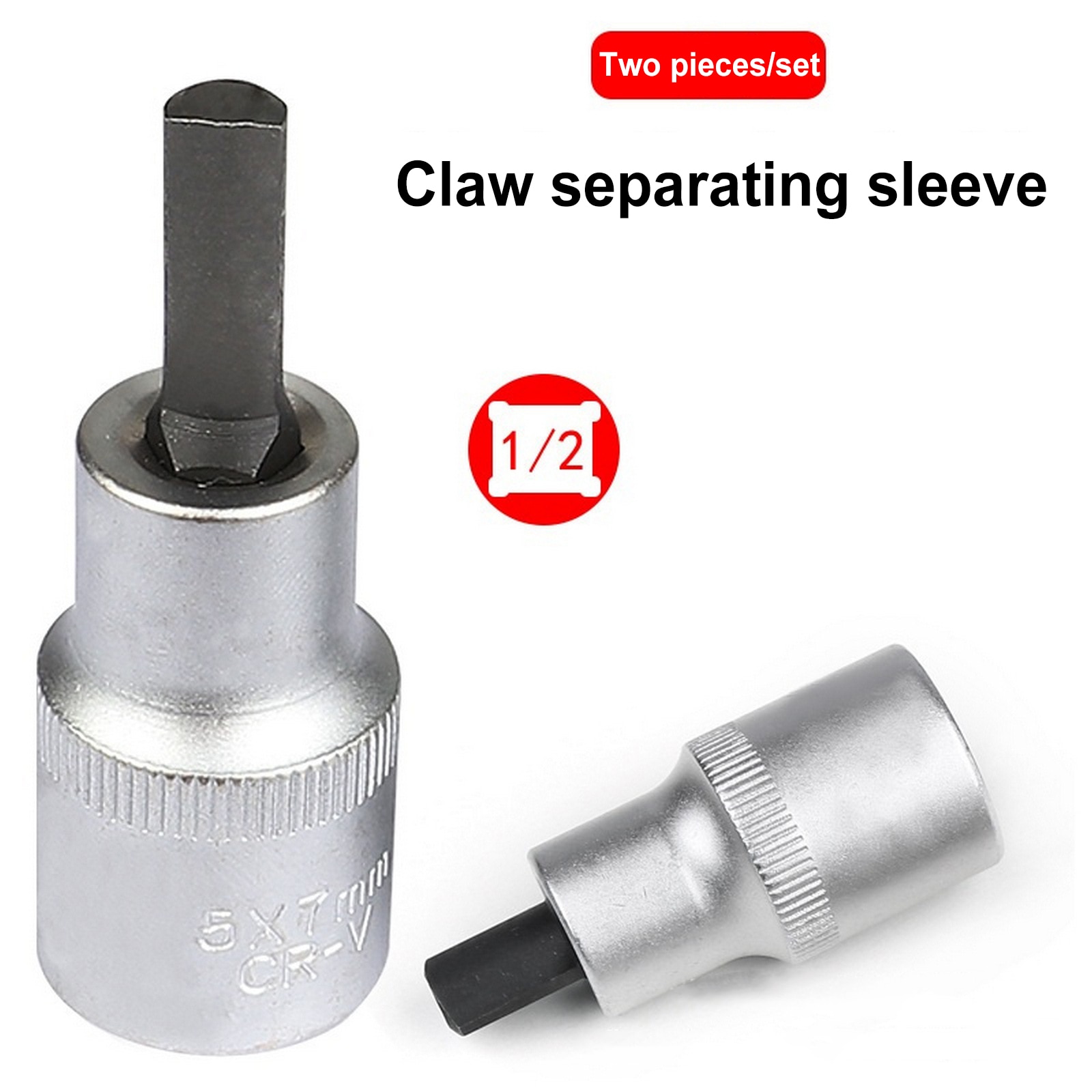 2pcs Car Strut Removal Tool Suspension Strut Spreader Socket Tool Strut Knuckles Remover Shock Absorber Ram Dismantle Socket