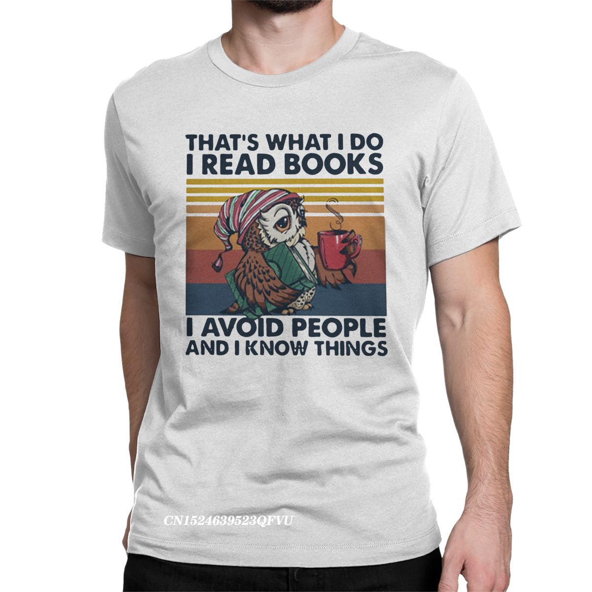 I Read Books I Avoid People Men Women's Tshirt Hate People Amazing Tee Shirt Harajuku T-Shirts Cotton New Arrival Tops