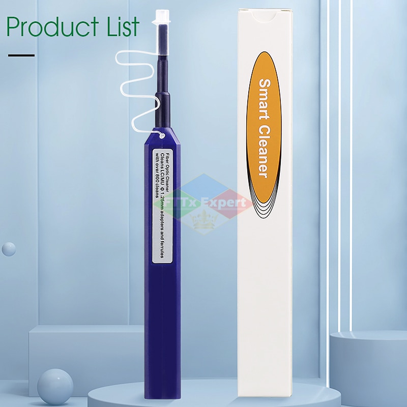 Optical Fiber Communication tools one Click 1.25mm LC Connector Fiber Optic Cleaner and LC MU Optical Fiber Cleaning Pen