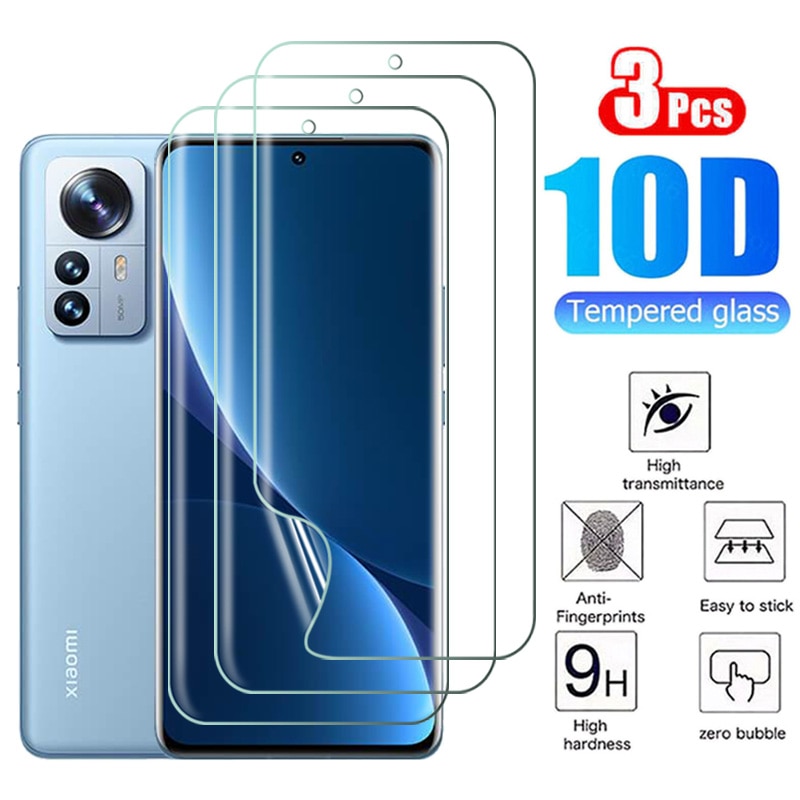 3Pcs Mi 12 Pro 12Tpro Glass For Xiaomi Mi 12 12X Protective Glass Hydrogel Film On Xiomi Xaomi Mi12 12Pro Screen Protector Armor