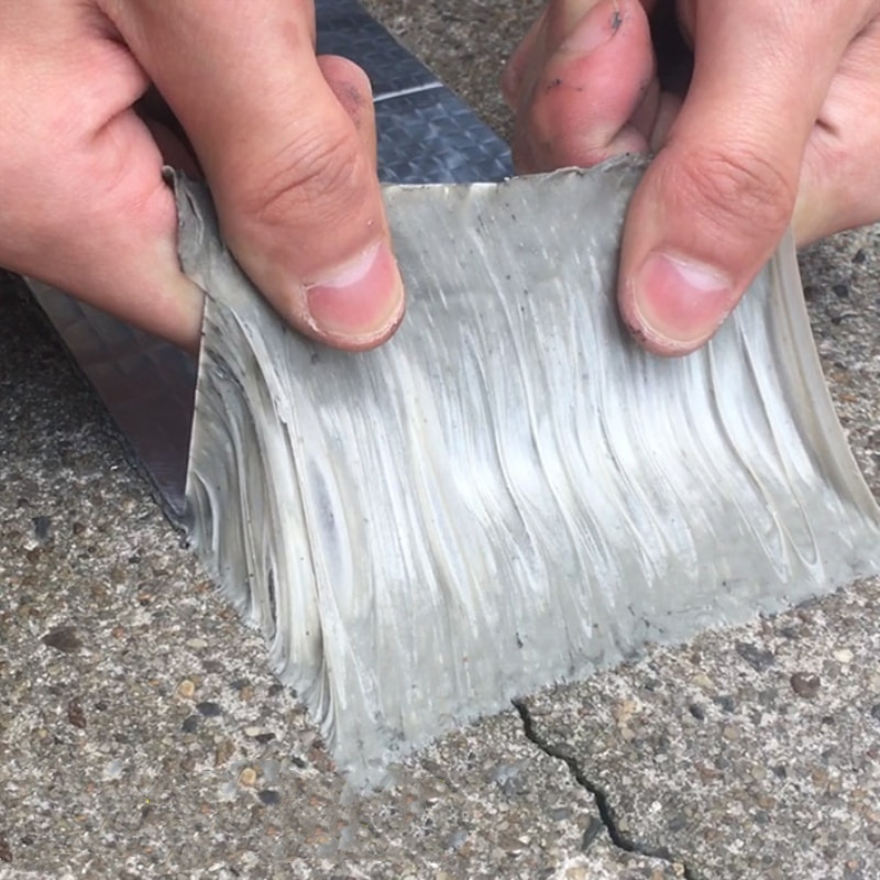 High Temperature Resistance Aluminum Foil Waterproof Tape Thicken Wall Crack Roof Adhesive Tape Sealant Butyl Tape Repair Tape
