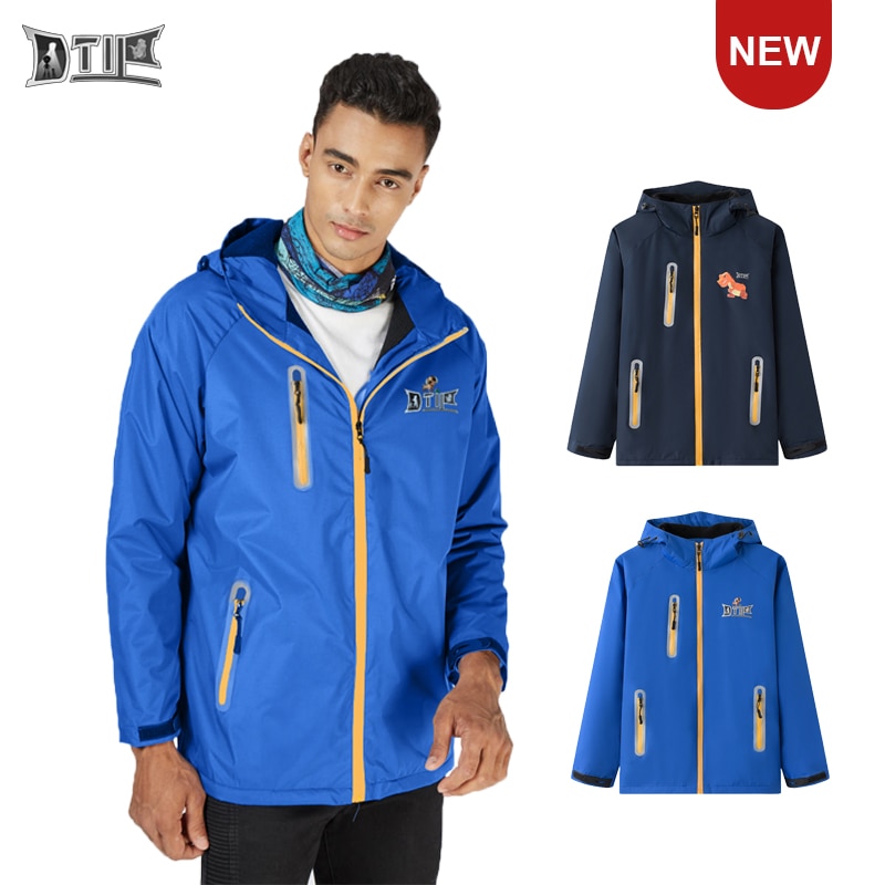 Men's jacket Outdoor Soft Shell Fleece Windproof Waterproof Breathable Thermal Youth Hooded Fashion Male Jacket Trench Coat