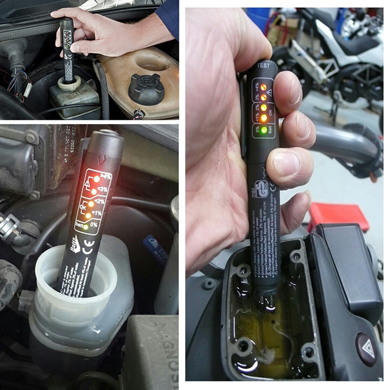 Car Brake Fluid Tester Brake Liquid Digital Pen For Vehicle Oil Temperature Test