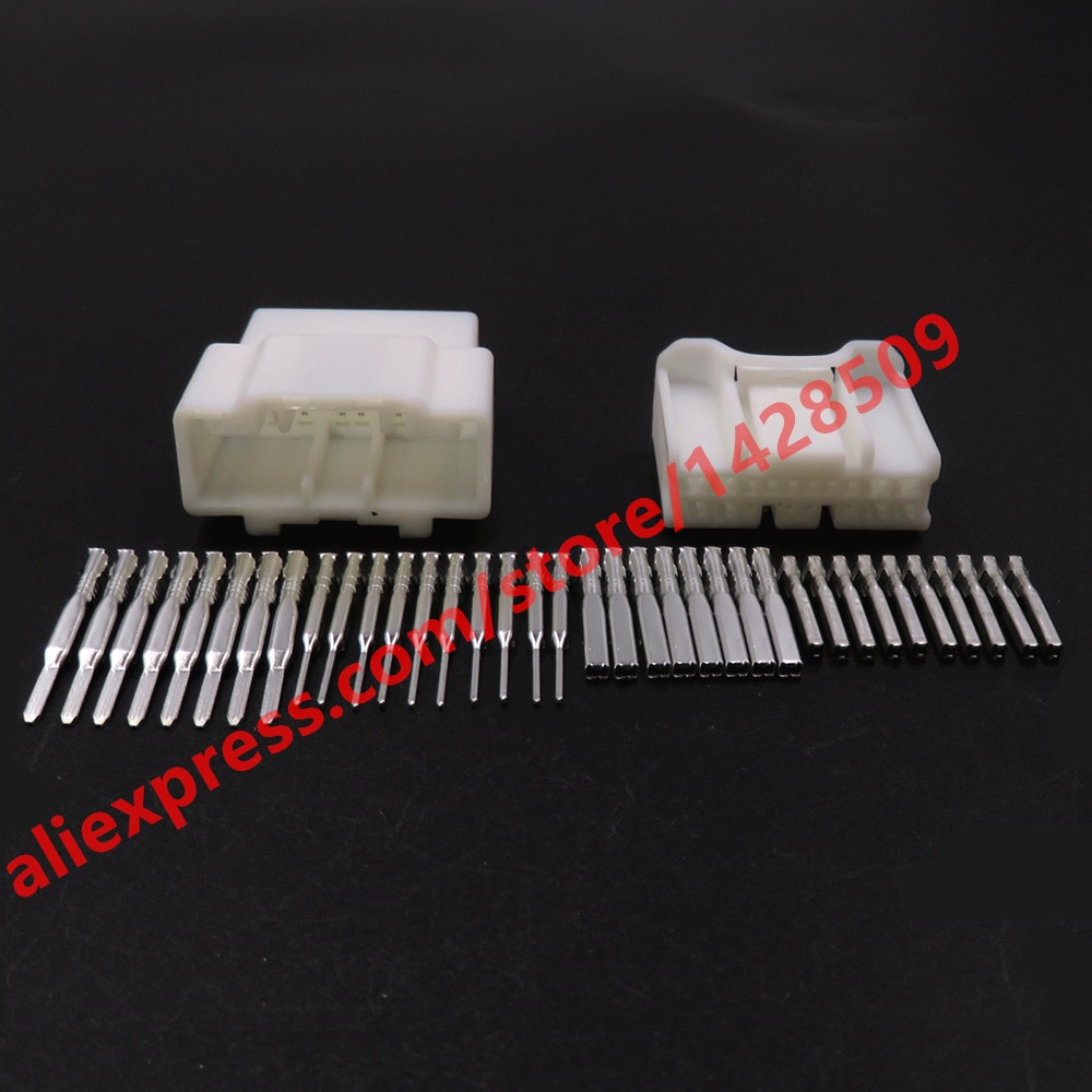 5 Sets 18 Pin Automobile Wire Plug Auto Electrical Connector 0.7 2.2 Series Unsealed Adapter 6098-5594 6098-5604 Car Socket