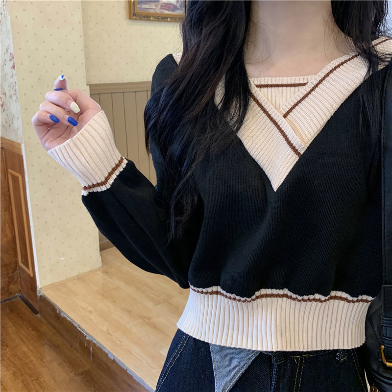 Student Korean Top New Fall Winter Office Girl Pullover Soft Sweater Women's hollowed out Sweater Women Pullover Pull Cloth