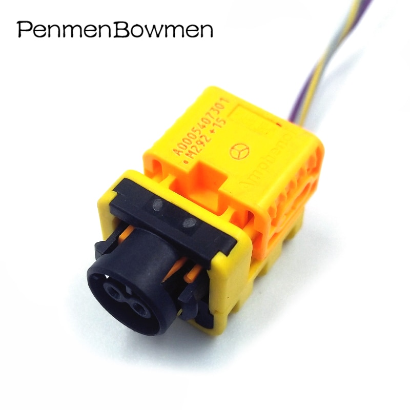 2 Pin Automobile Electronic Main And Auxiliary Steering Wheel Hairspring Trigger Wiring Harness Plug For Mercedes-Benz BMW