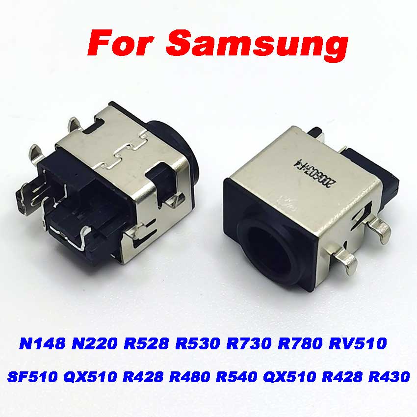 10Pcs Power Socket For Laptop Samsung NP N148 N220 R528 R530 R730 R780 RV510 SF510 QX510 R428 R480 R540 QX510 R428 R430