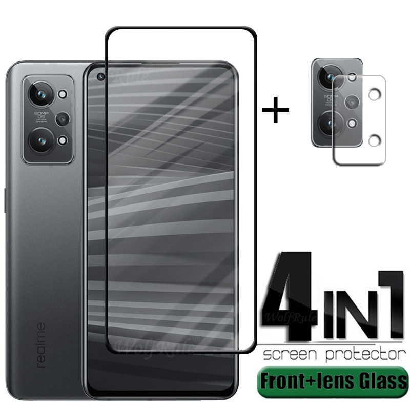 4-in-1 For OPPO Realme GT 2 Glass For Realme GT 2 Tempered Glass Full 9H Screen Protector For Realme GT 2 Pro GT 2 GT2 Lens Film