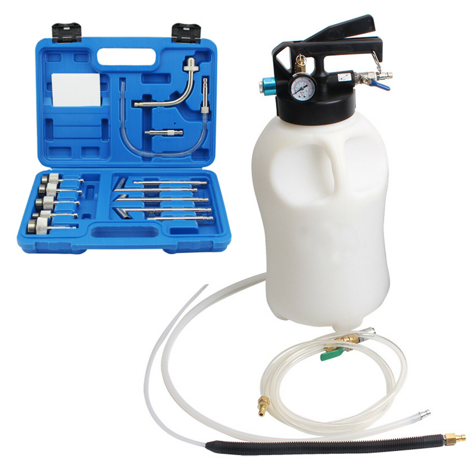 Pneumatic Transmission Liquid Extractor Dispenser Refill Pump Oil Change Set 10L
