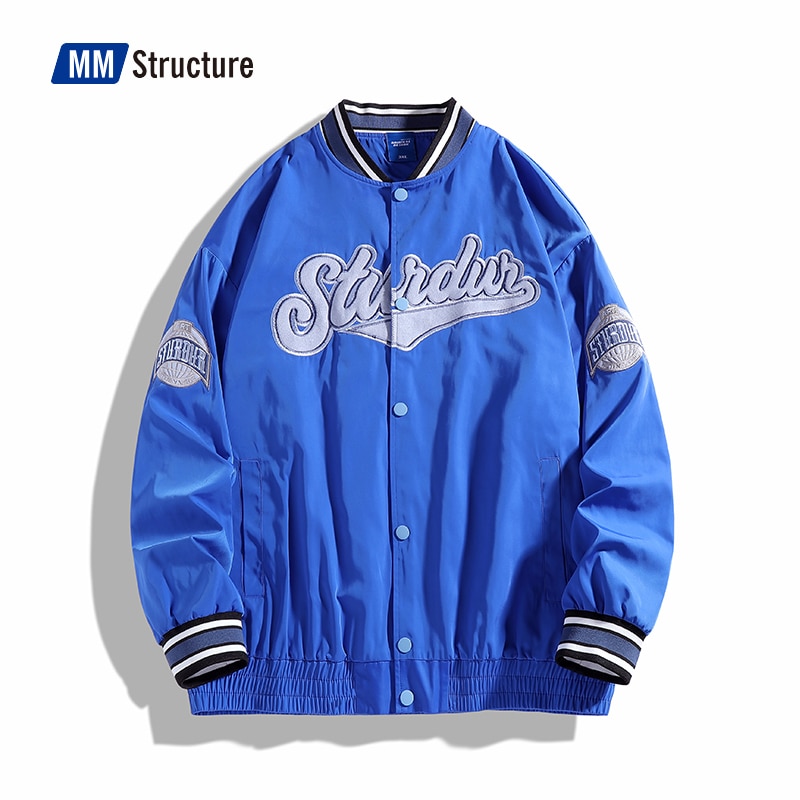 England Style Bomber Jacket Men Teens Hip Hop Baseball Coats Fashion Casual Loose 2022 Spring Unisex Streetwear Bomber Coat