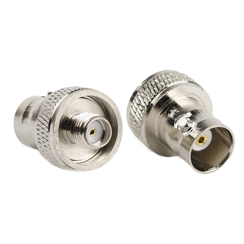 2Pcs SMA Female To BNC Female Convert Adapter For Two Way Radio Baofeng UV-5R FD-880