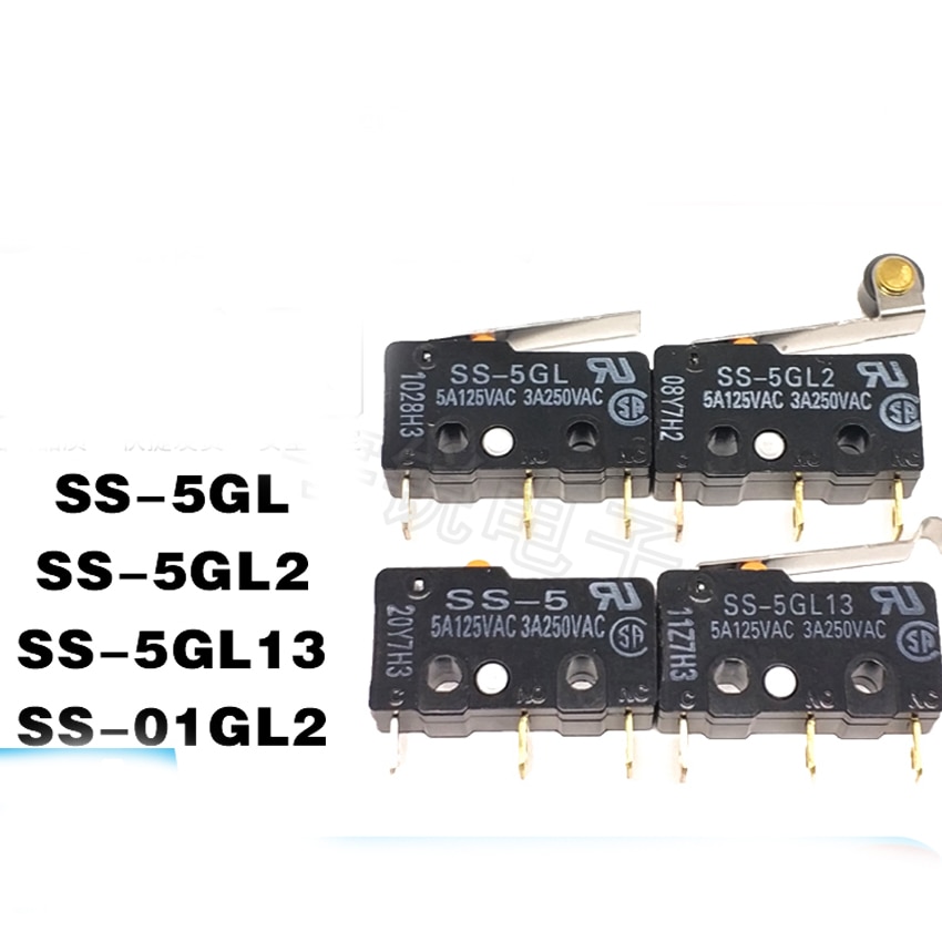 10PCS/Lot SS-5 SS-5GL SS-5GL2 SS-5GL13 SS-5GL111 Push Button Micro Switch Light-Tact For Mouth