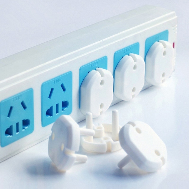 10pcs/lot Power Strip Socket Cover Case Baby Kids Electric Anti Shock Plugs Protector EU Power Socket Children Safety Guard