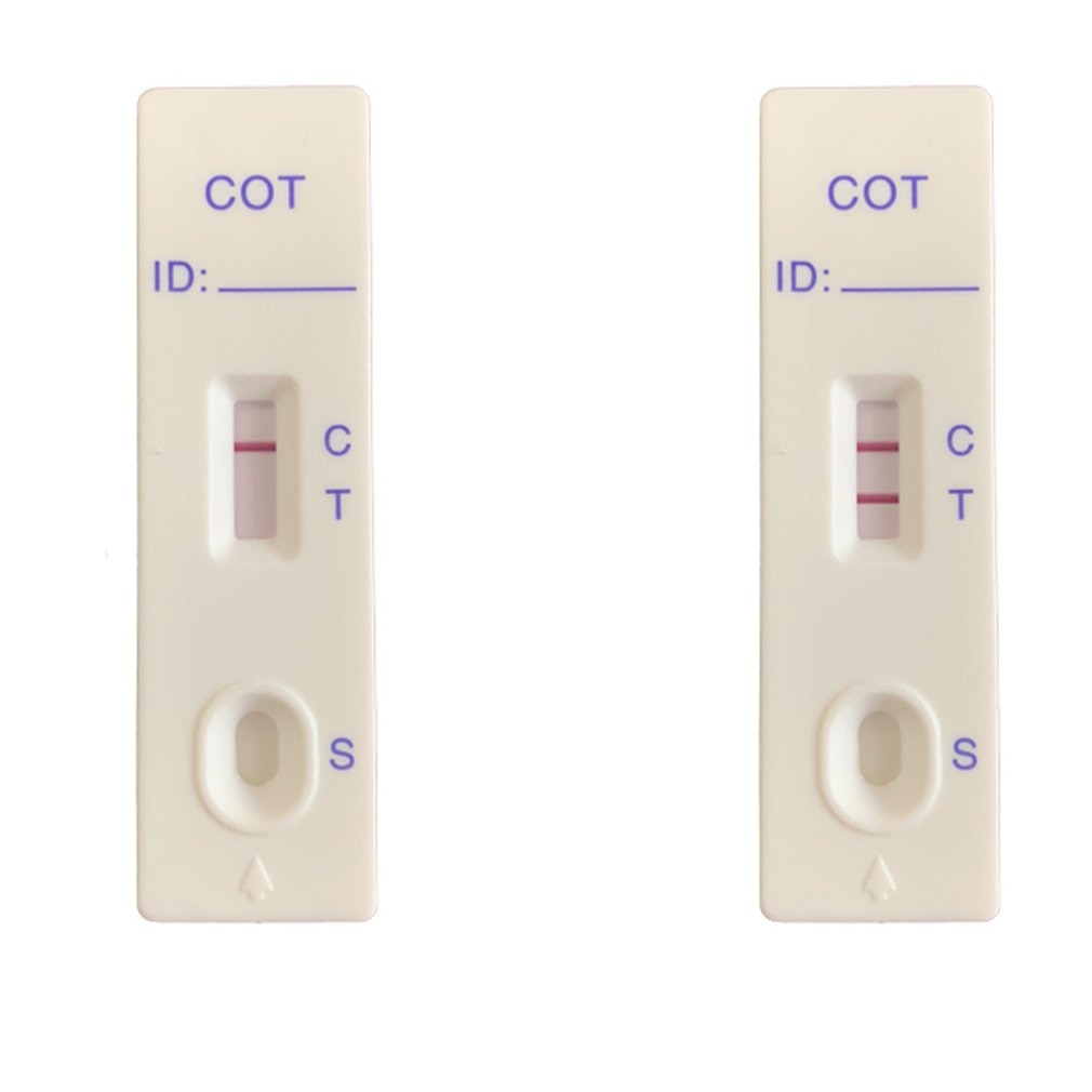 5 Pcs Nicotine Test Cards Strips Home Use For Rapid Detection Of Cotinine In The Urine Of Minors With Urine Cup Health Care