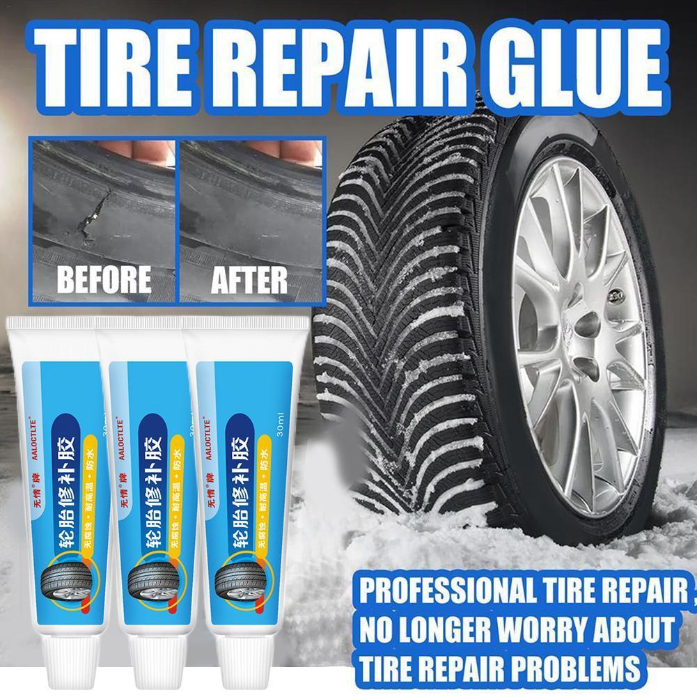 30ml Tire Repair Adhesive Automobile Tire Repair Side Hard Injury Tire Filling Adhesive Super Glue Car Rubber Repair Cream