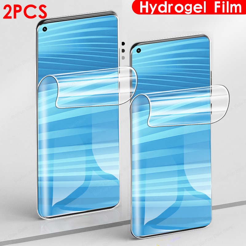 2 PCS Hydrogel Film For Oppo Realme GT2 Full Cover Screen Protector Films For Realme GT2 Pro gt2pro Protective Film Not Glass