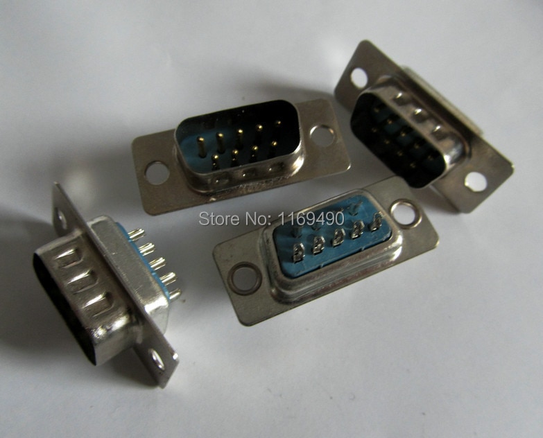 30 Pcs / Lot ) RS232 interface DB9 9 Pin 2 rows Single-head Serial Port Solder Male COM traditional Connector Socket for PC ect.
