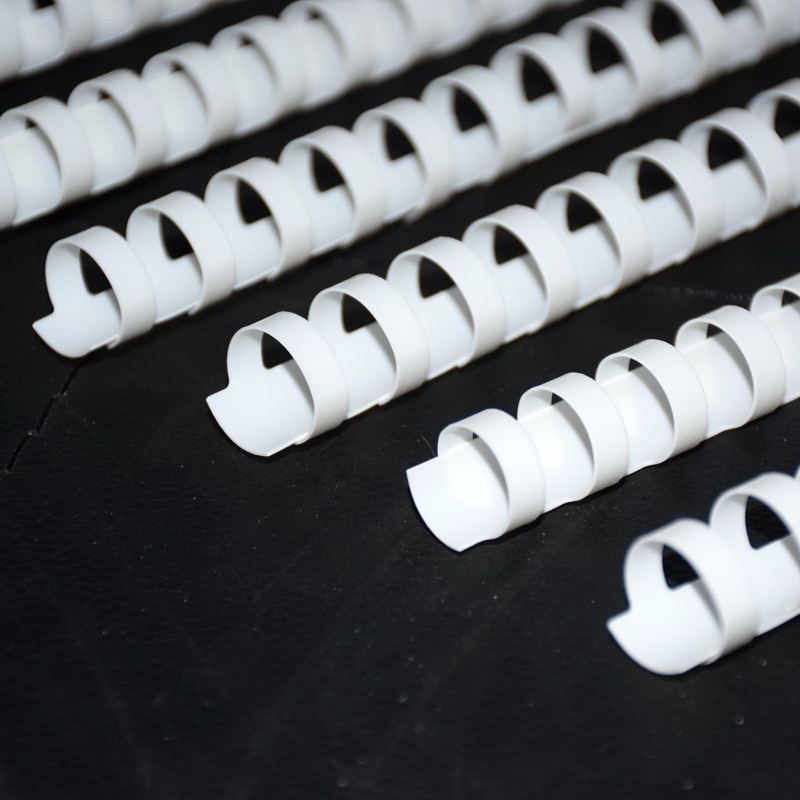 10PCS/LOT ReadStar White PVC binding aprons 21 Loops 6-51mm binding 20-450 sheets A4 comb binding rings Plastic binding combs