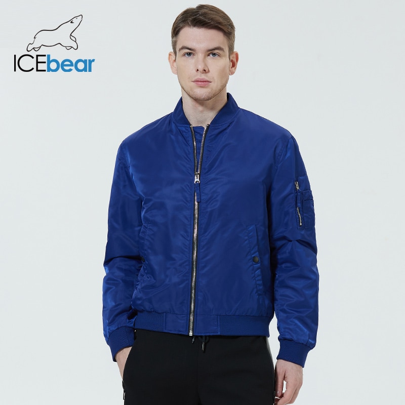 ICEbear 2022 New fall men's short fashion flight coat men's clothing high-quality brand jacket MWC20706D