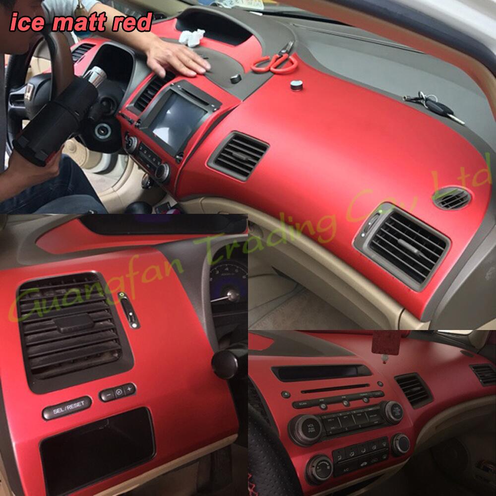 3D/5D Carbon Fiber Car Interior Cover Console Color Sticker Decals Products Parts Accessories For Honda Civic 8th Gen 2004-2011
