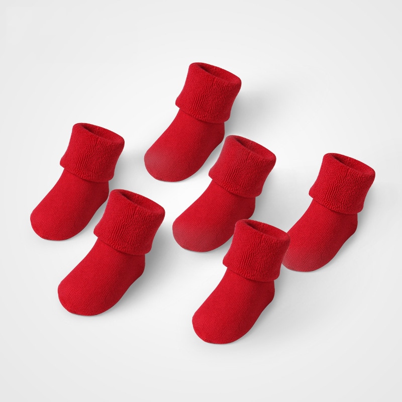 0-3 Years Bbaby Shoe Socks for Newborns Cotton Infants Boys Girls Children's Winter Warm Babies Socks Casual Toddler Hosier
