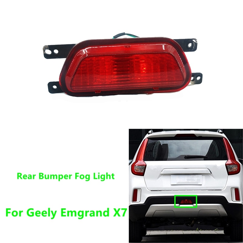 Rear Bumper Fog Light Lamp Reflector Light Middle One For Geely Emgrand X7