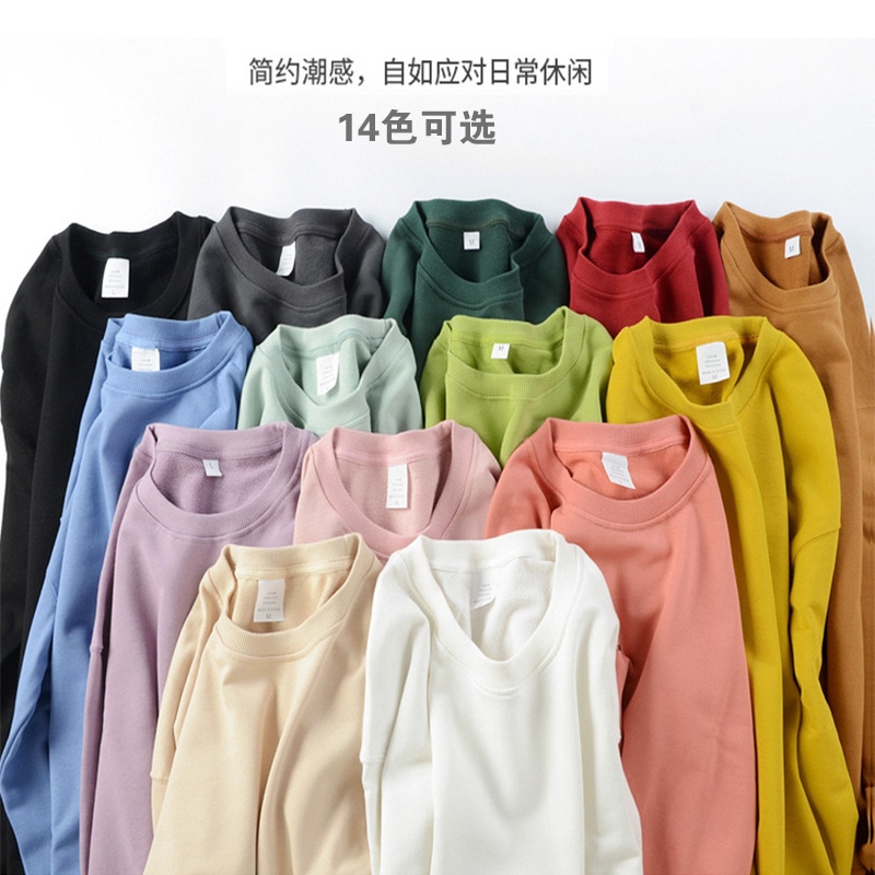 2022 male more loose cotton round collar men shoulder leisure long sleeves