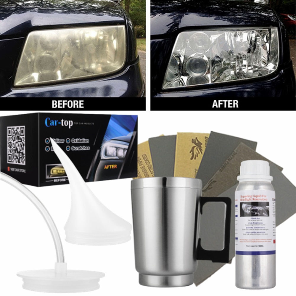 Headlight Restorer Fumigation Light Restoration Agent Kit Headlight Restoration Renovate Car Headlight Polish For Car Headlight