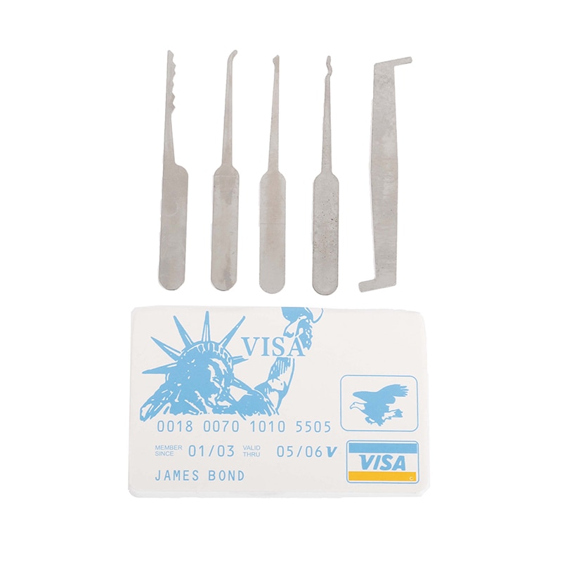 5 in 1Lock Picking Practice Set for Beginner,Locksmith Tools Set, LocksBroken Remove Tools