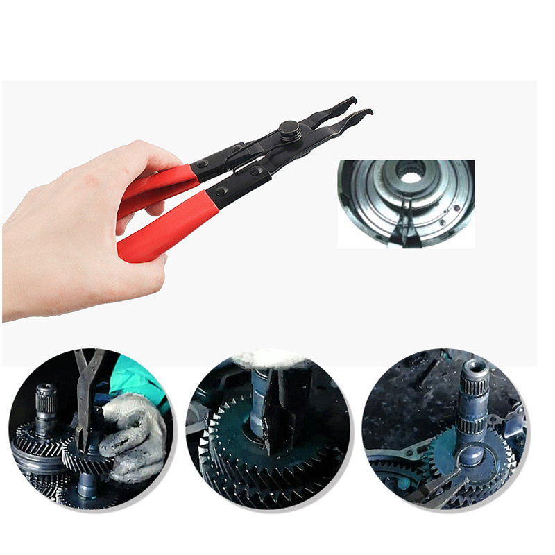 Powerful type Flat circlip Steel pliers/ flat mouth snap ring pliers