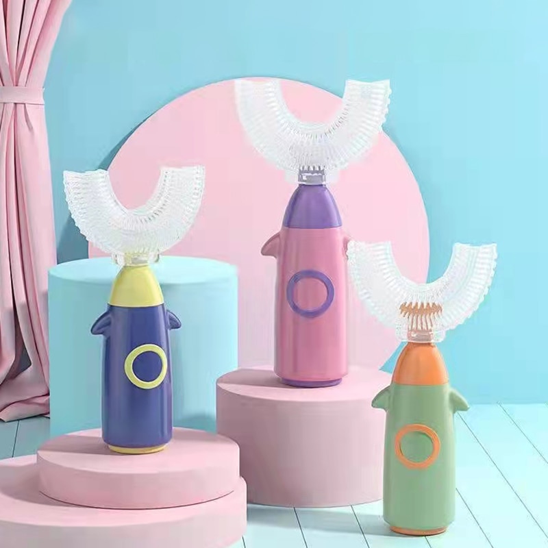 Toothbrush For Children 360 Degree Infant Toothbrush U-shaped Toothbrush Teeth Care For Teeth Cleaning Baby Brush Dental Care