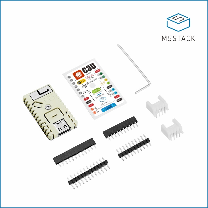 M5Stack Official M5Stamp C3U Mate with Pin Headers